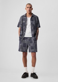 Gap "7"" Patchwork Easy Shorts with E-Waist"