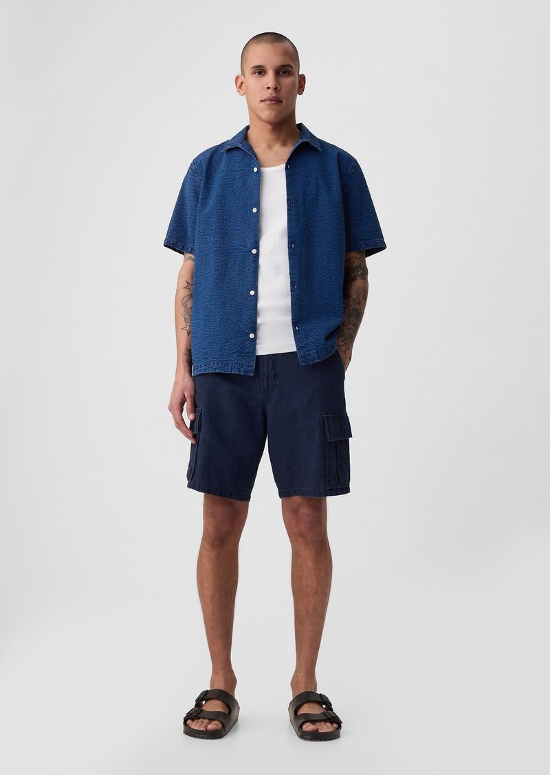 Gap "8"" Linen-Cotton Cargo Shorts"