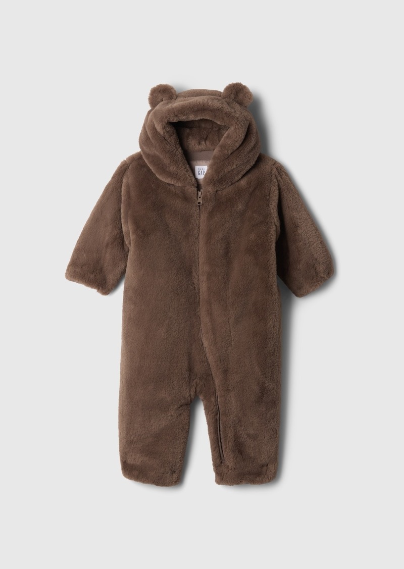 Gap Baby Faux Fur Bear One-Piece