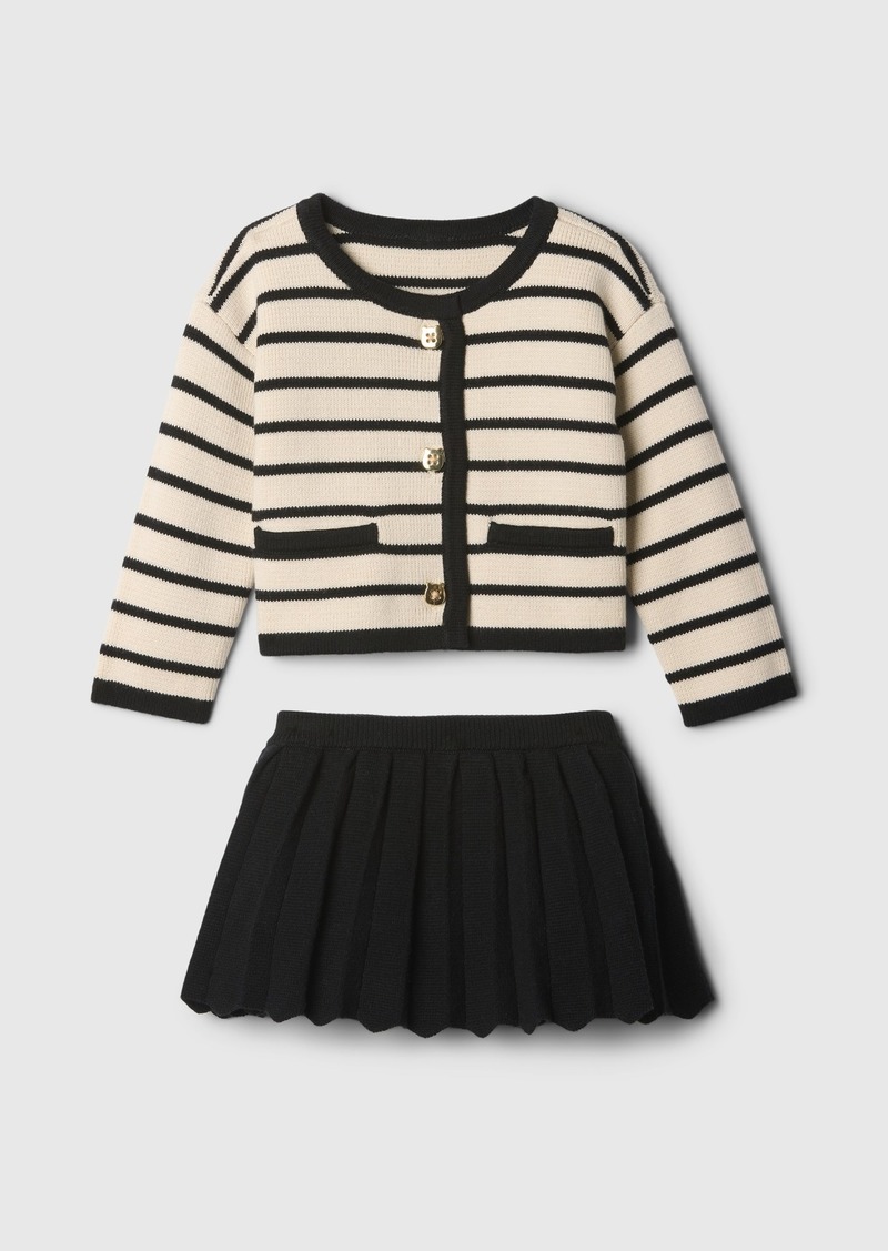 Gap Baby Stripe Cardigan Outfit Set