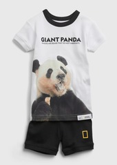 babyGap &#124 National Geographic Giant Panda Graphic 100% Organic Cotton PJ Set