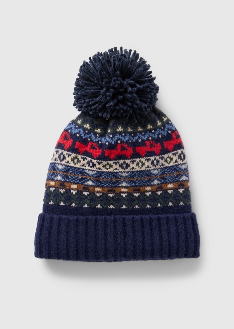 babyGap CashSoft Firetruck Fair Isle Beanie