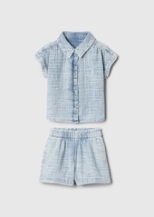 babyGap Crinkle Gauze Two-Piece Outfit Set