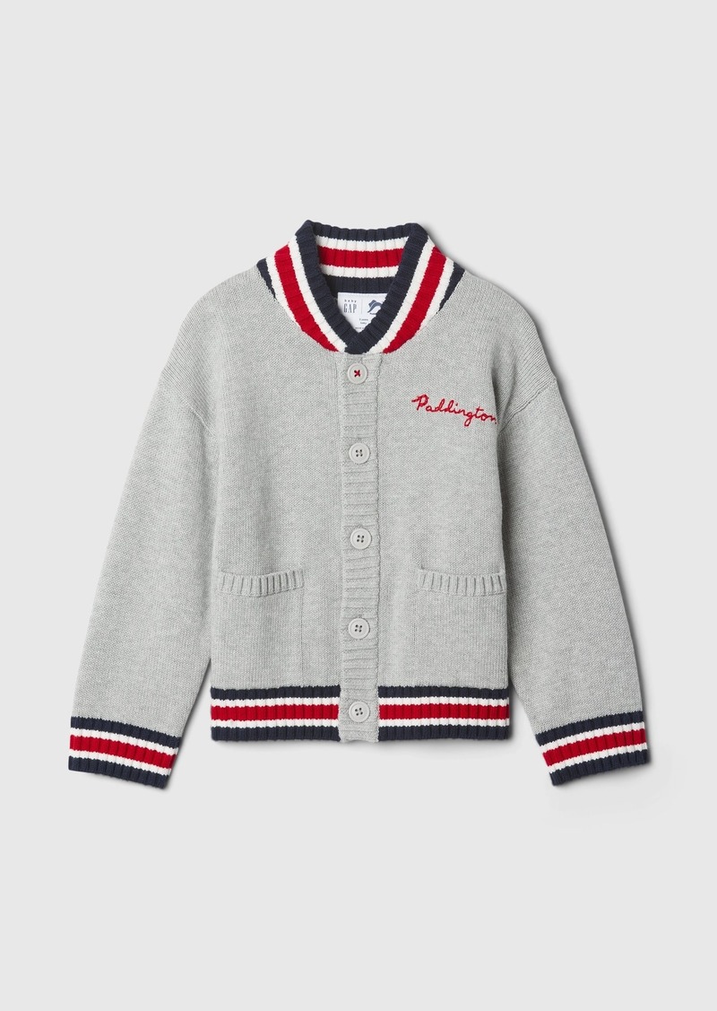 babyGap Paddington Embroidered Varsity Sweater