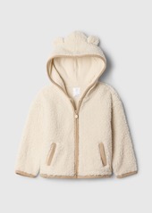 babyGap Sherpa Zip Bear Hoodie