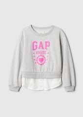 babyGap Vintage Soft Layered Logo Sweatshirt