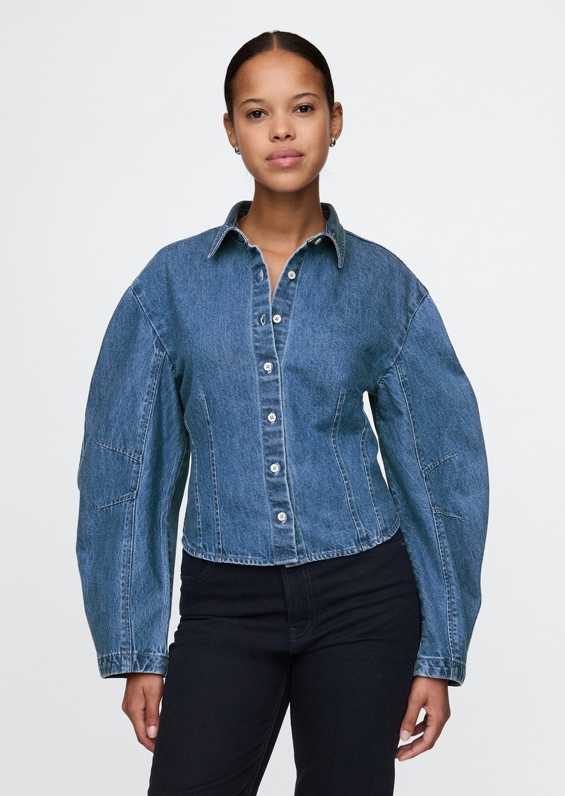 Gap Barrel-Sleeve Denim Shirt