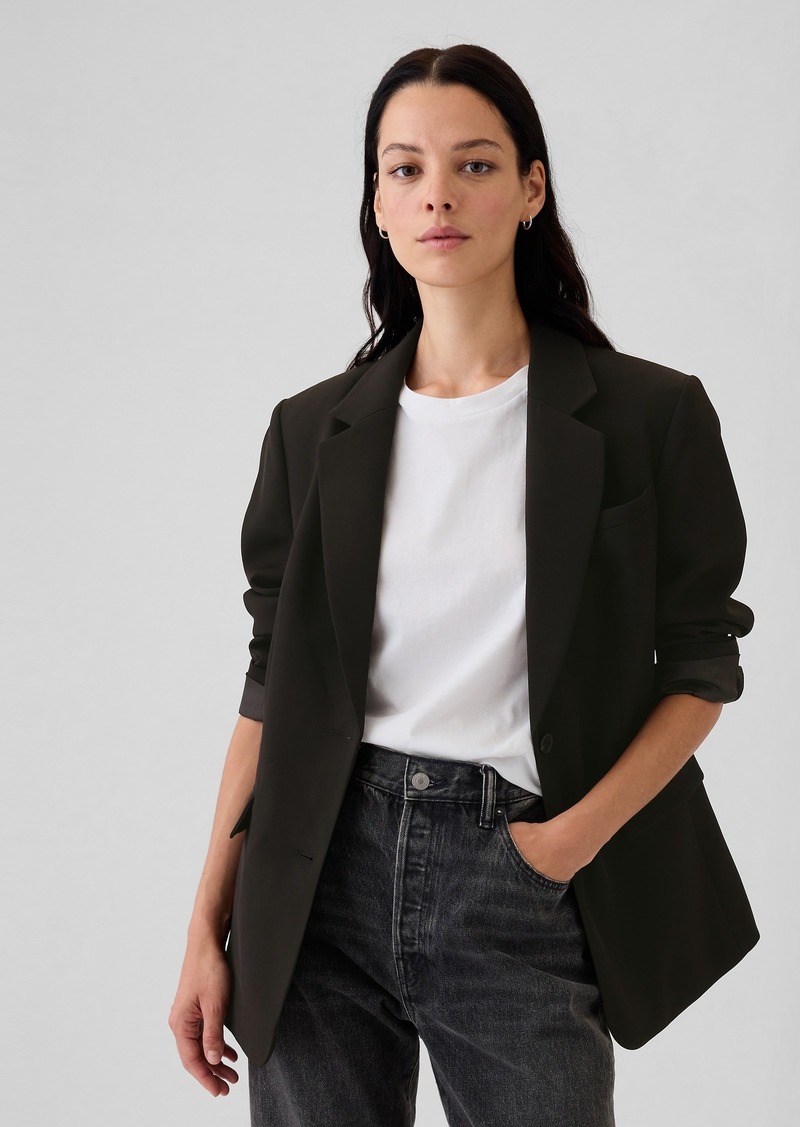 Gap Brushed Twill Relaxed Blazer