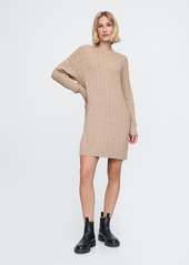 Gap CashSoft Cable-Knit Mini Sweater Dress