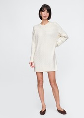 Gap CashSoft Cable-Knit Mini Sweater Dress