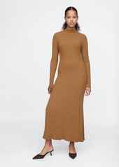 Gap CashSoft Pleated Rib Maxi Sweater Dress