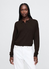 Gap CashSoft Relaxed Polo Shirt Sweater