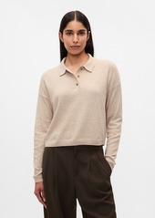 Gap CashSoft Relaxed Polo Shirt Sweater