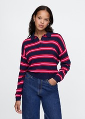 Gap CashSoft Relaxed Polo Shirt Sweater