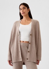 Gap CashSoft Shaker-Stitch Boyfriend Cardigan