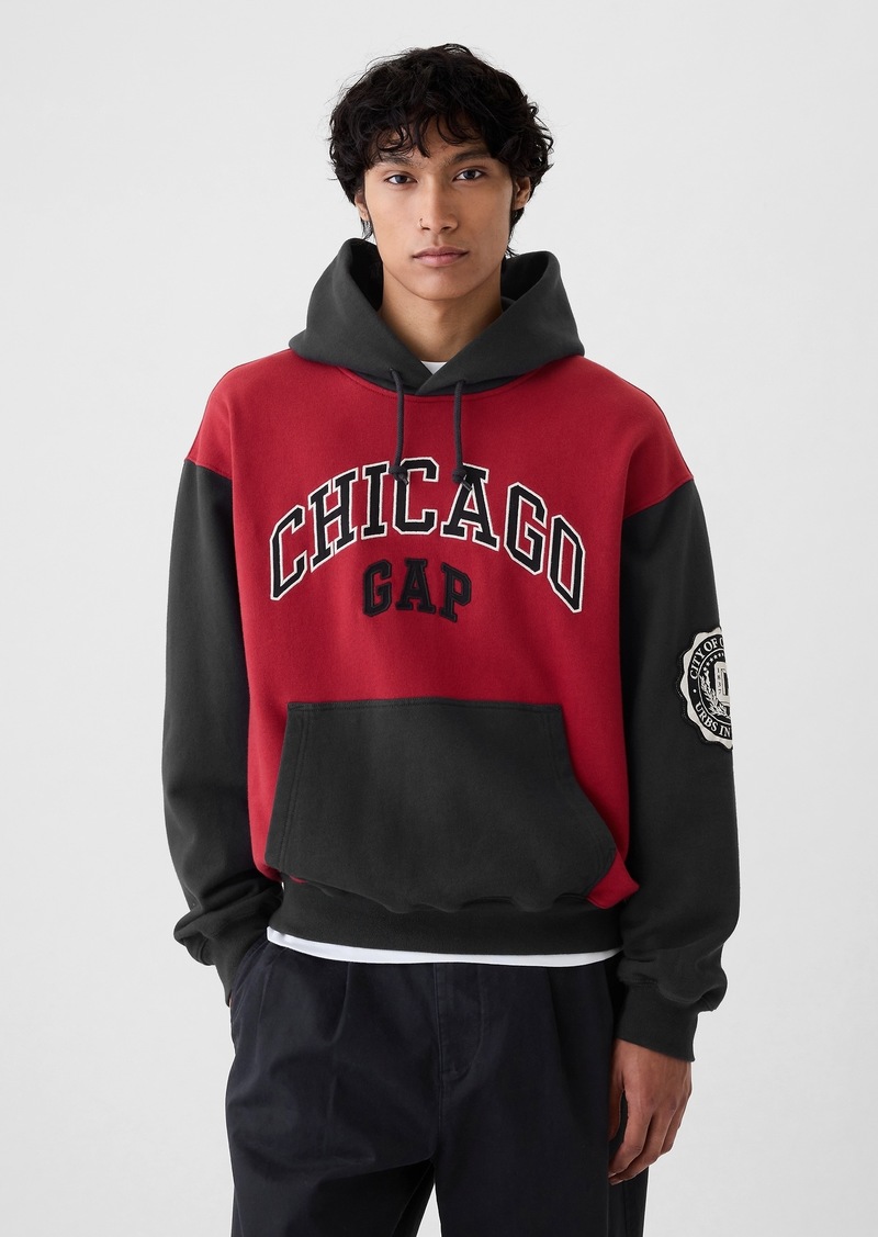 Gap Chicago Logo Colorblock Hoodie