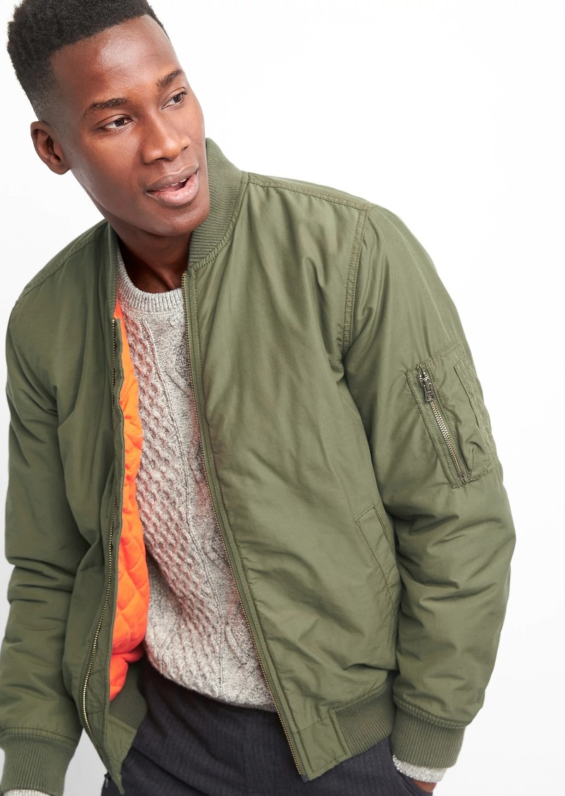 olive green jacket gap