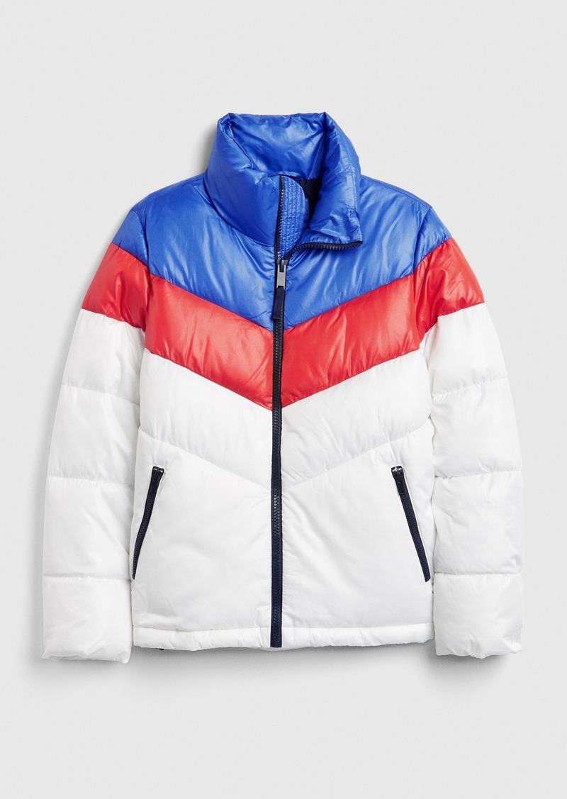 coldcontrol high shine puffer jacket