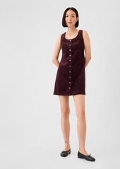 Gap Corduroy Button Mini Dress