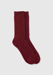 Gap Cozy Sparkle Rib Crew Socks