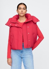 Gap Cropped Duvet Wrap Puffer Vest