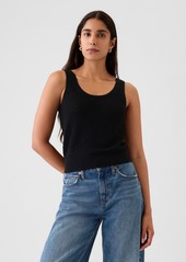 Gap Cropped Pointelle Sweater Tank