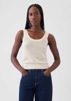 Gap Cropped Pointelle Sweater Tank