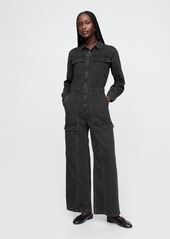 Gap Denim Cargo Jumpsuit