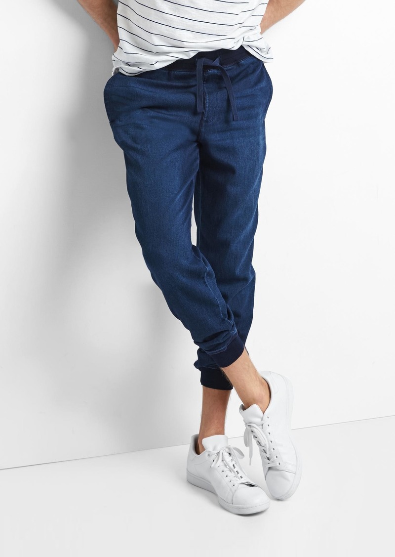 gap drawstring joggers in linen