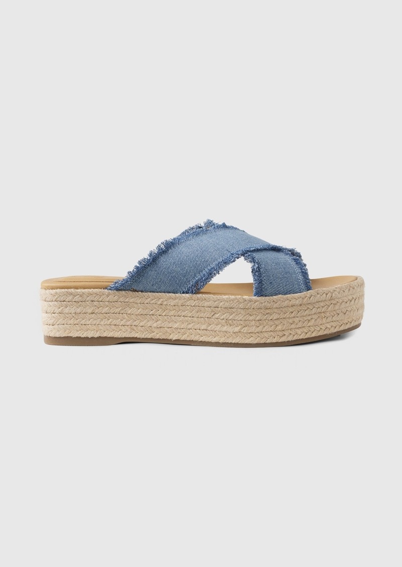 Gap Denim Espadrille Platform Sandals