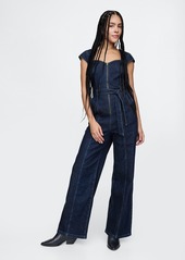 Gap Belted Denim Jumpsuit