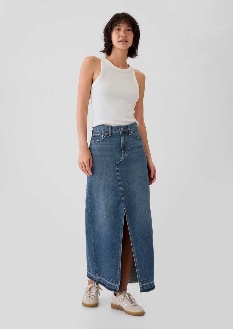 Gap Denim Maxi Skirt