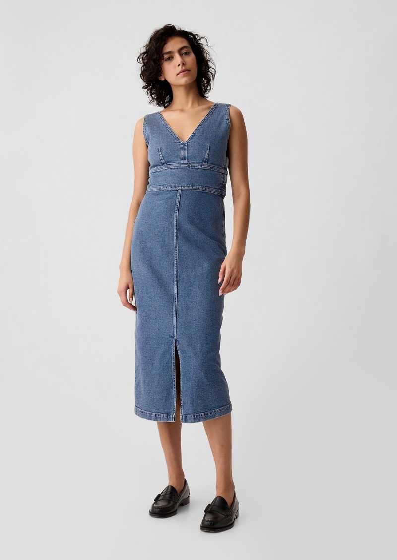 Gap Denim Midi Dress