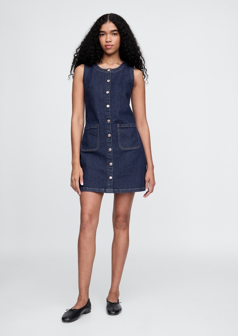 Gap Denim Mini Shift Dress