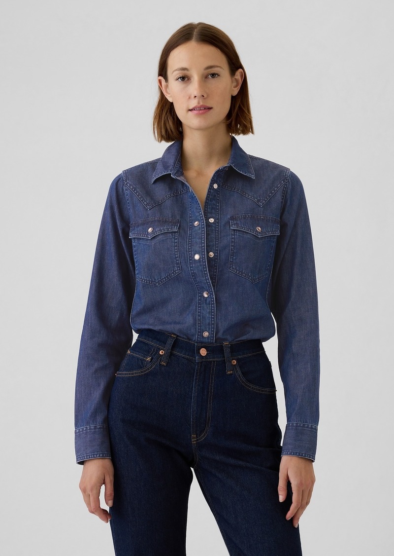 Gap Denim Western Shirt