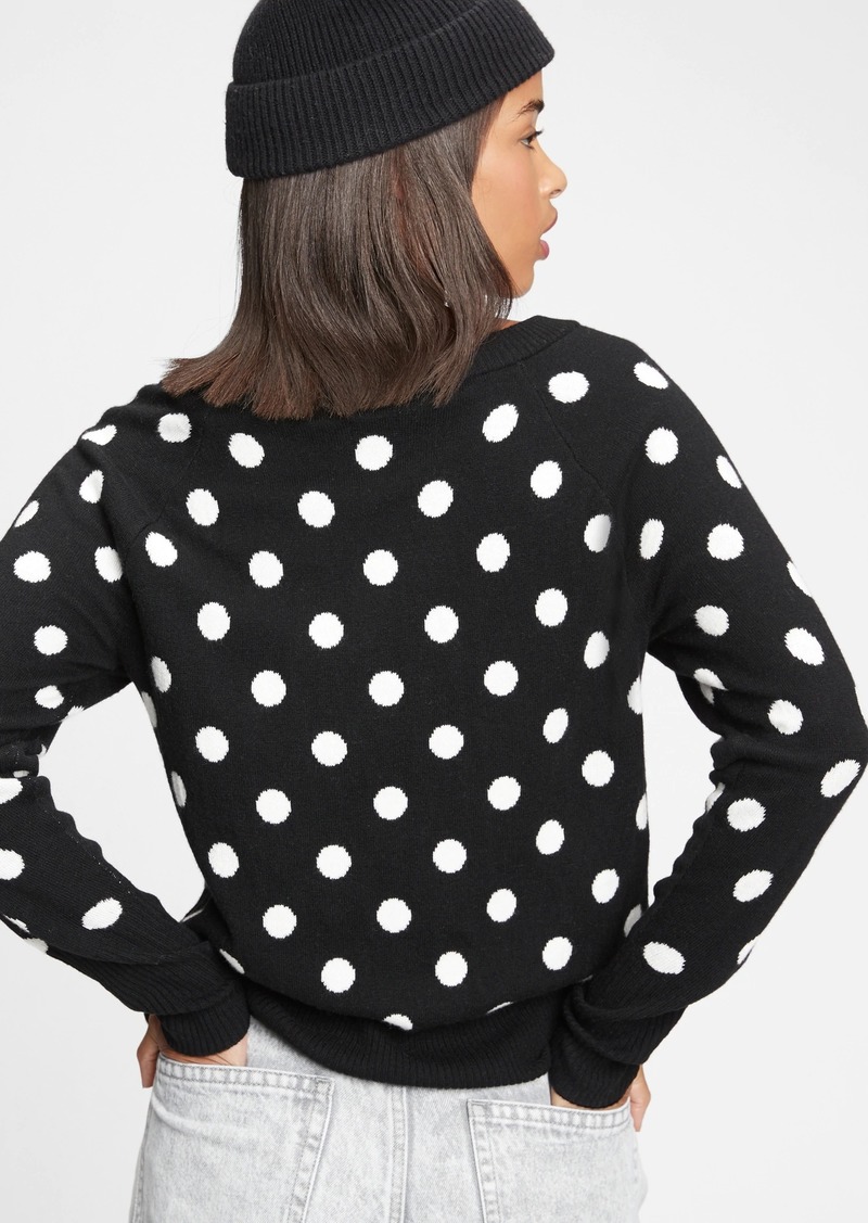 gap dotty boatneck sweater