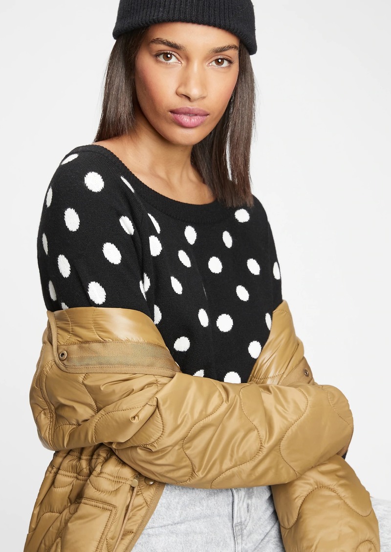 gap dotty boatneck sweater