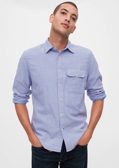 Gap Double-Face Shirt in Untucked Fit