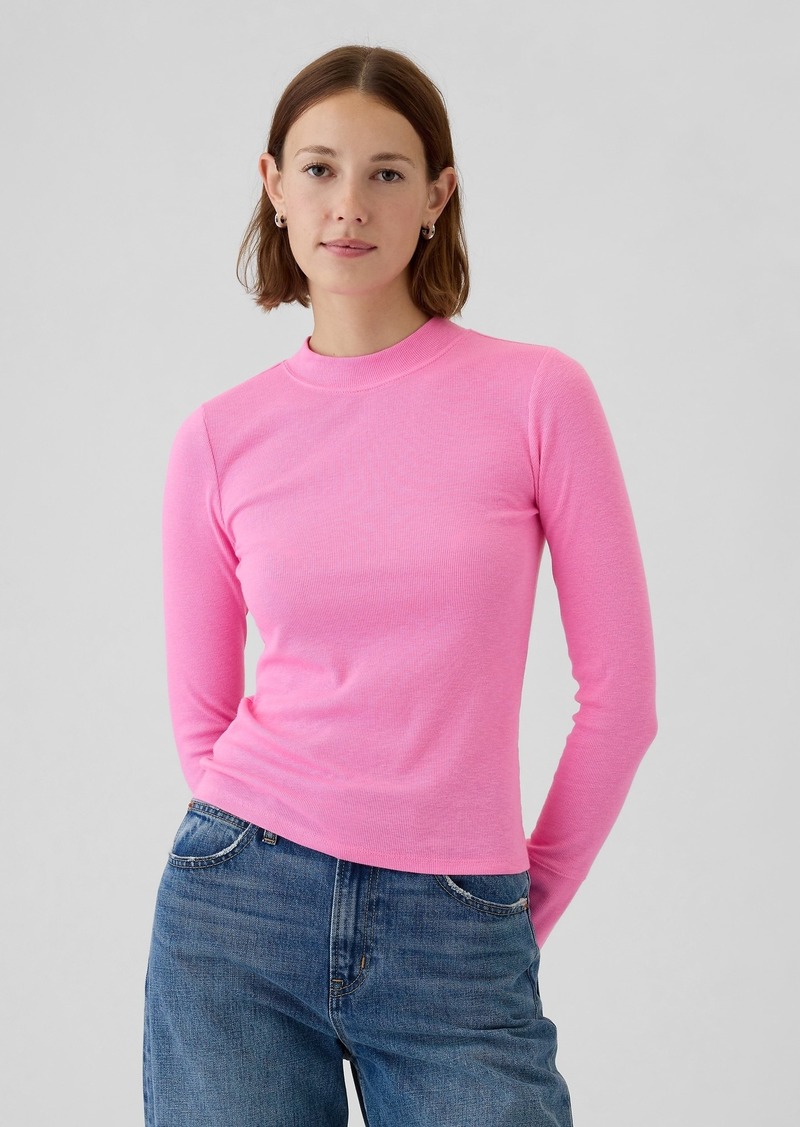 Gap Essential Rib Mockneck T-Shirt