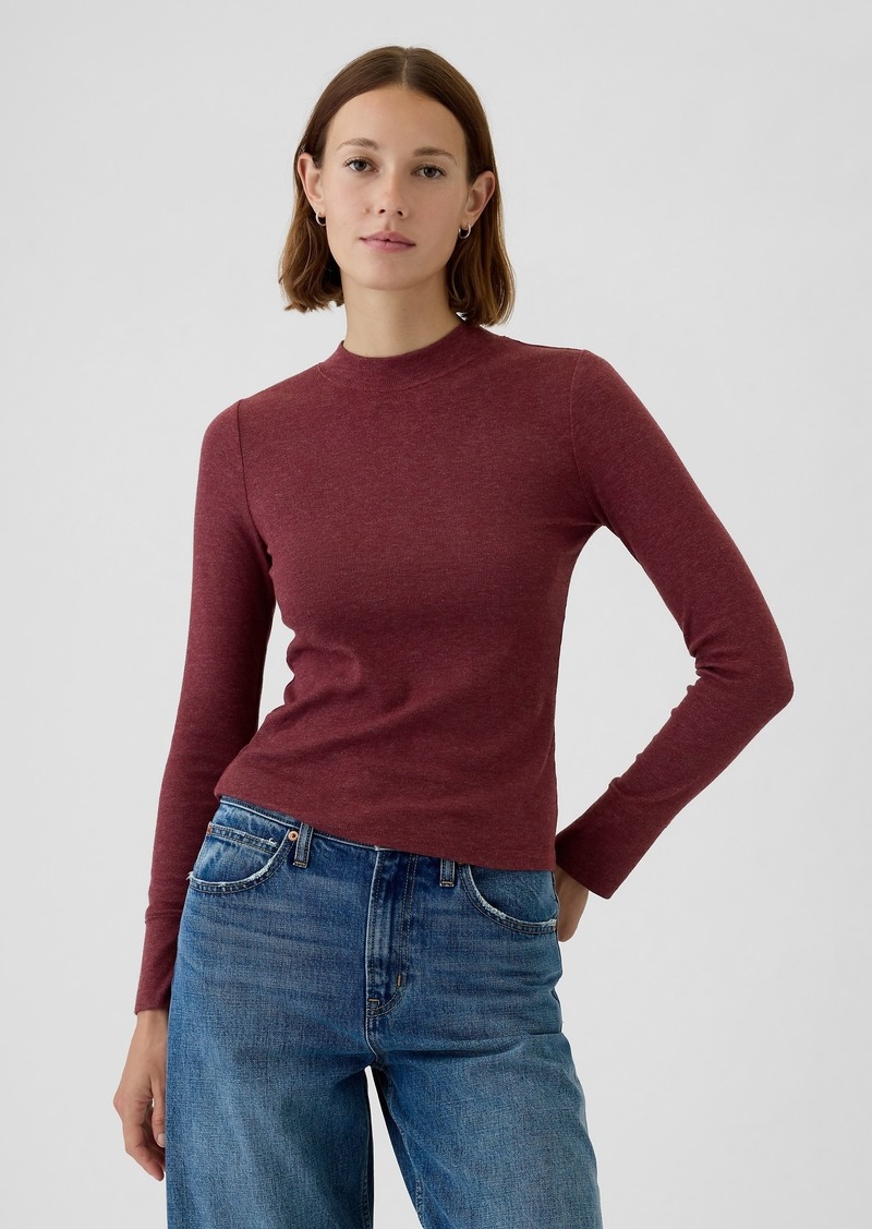 Gap Essential Rib Mockneck T-Shirt