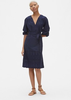 gap midi eyelet dress