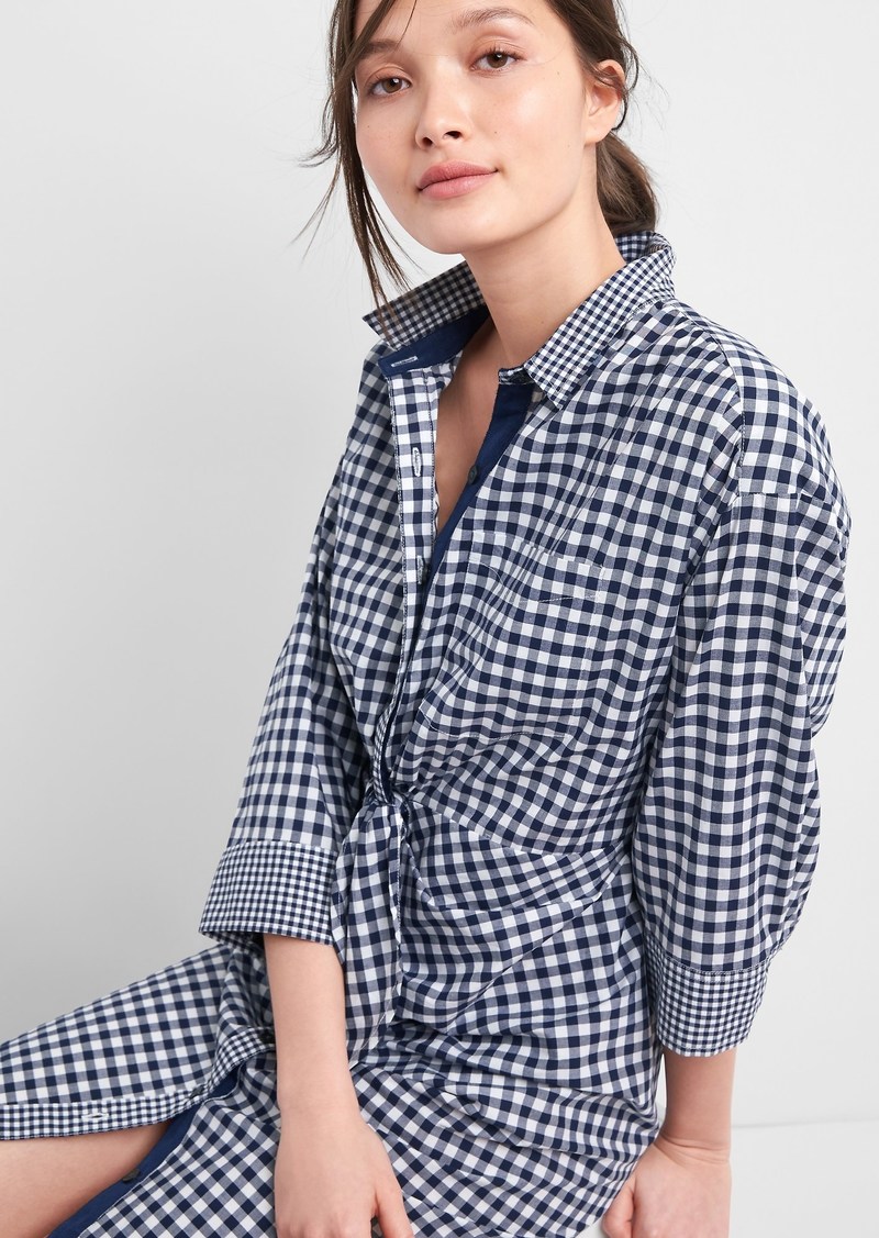 gap gingham dress