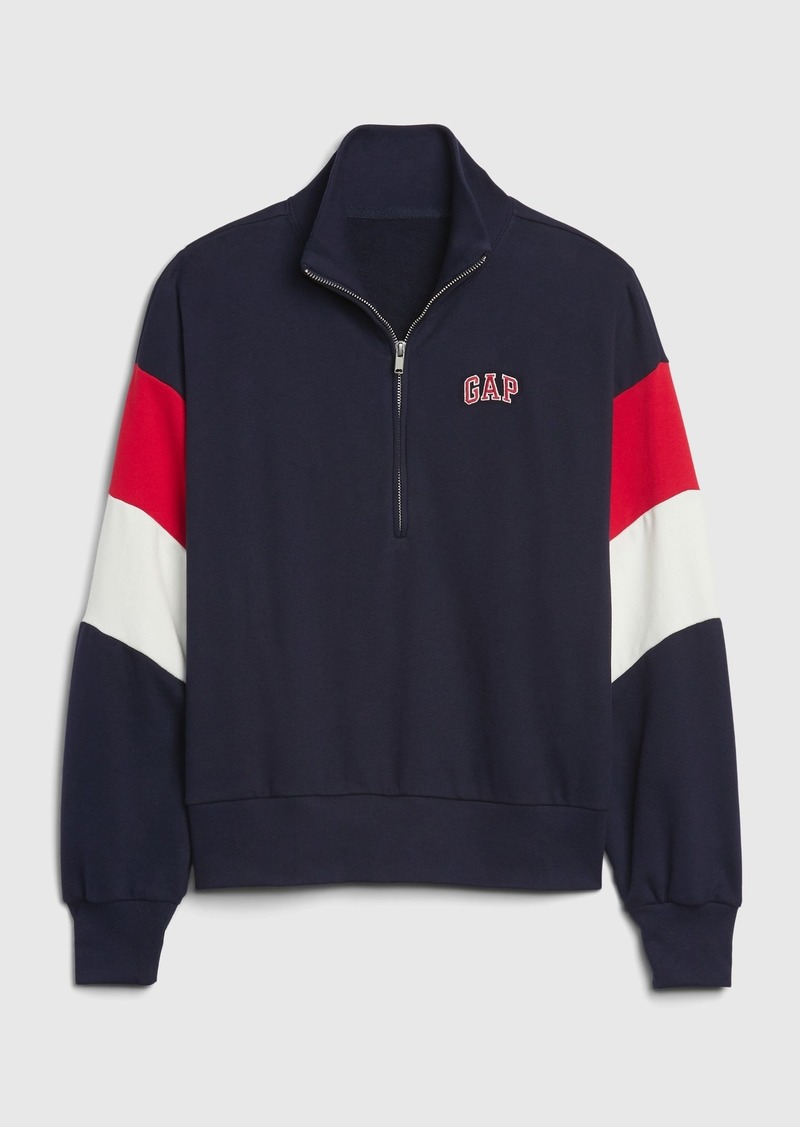 gap logo mockneck sweatshirt