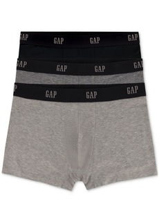 "Gap Men's 3-Pk. Contour Pouch 3"" Trunks - Light Gray/Dark Gray/Black"