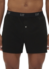 Gap Men's 3-Pk. Cotton Woven Slim-Fit Boxers - True Black
