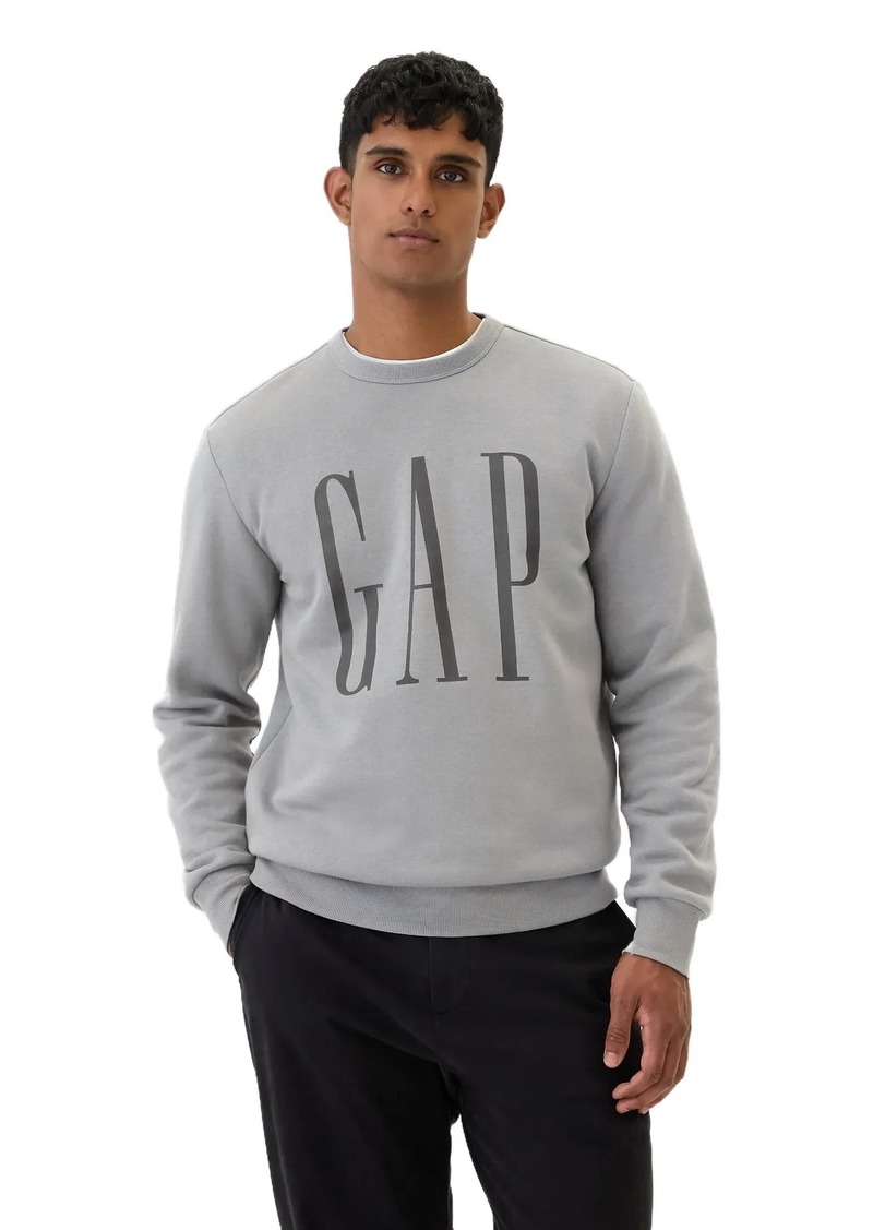 GAP Mens Logo Fleece Crew Sweatshirt  M