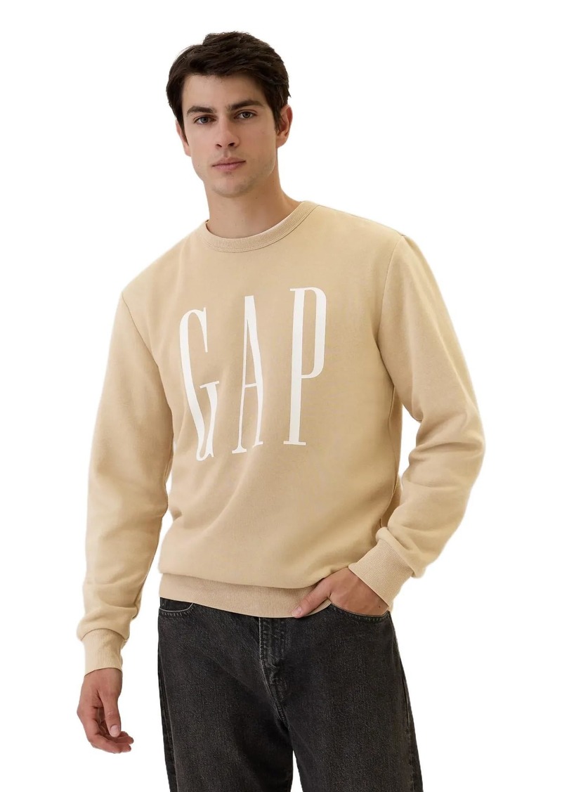 GAP Mens Logo Fleece Crew Sweatshirt  M