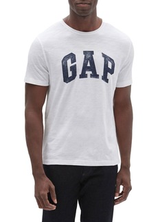 GAP Mens Logo T-Shirt in Slub T Shirt White V2 Global  US