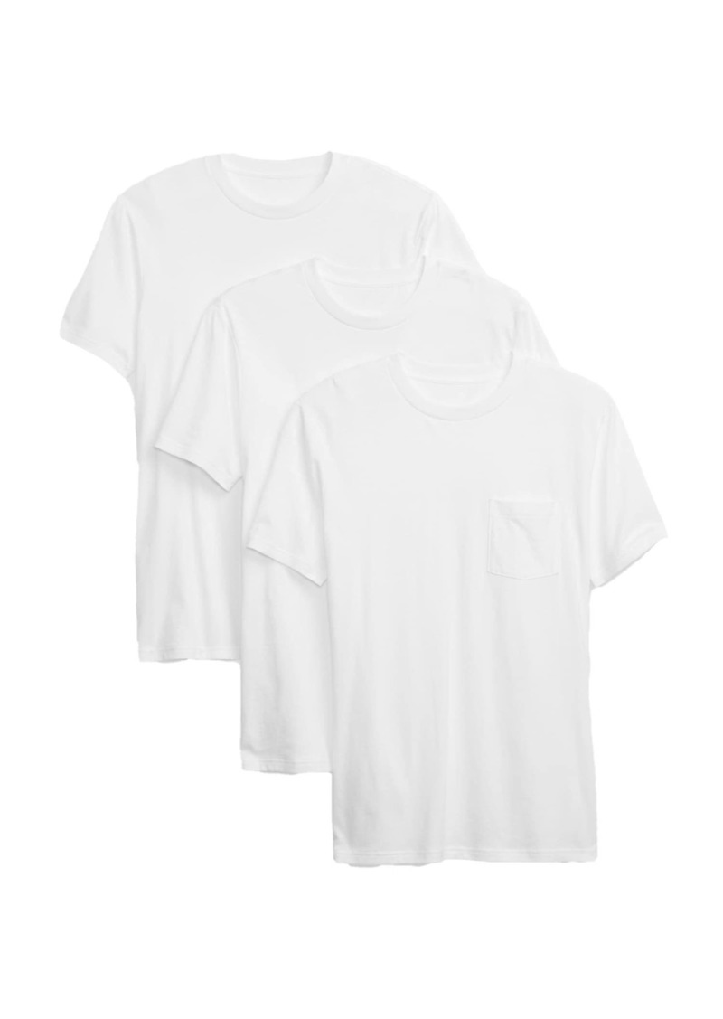 GAP Mens Pocket T-Shirt (3 Pack) T Shirt   US