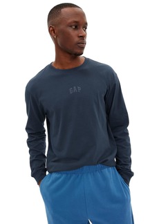 GAP Mens Relaxed Fit Long Sleeve Logo T-Shirt